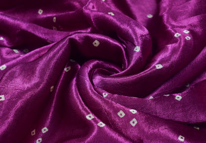 Bandhej [ Tie-Dye] Mashru Silk Unstitched Kurta Fabric  2.50 Mtr  Length  -  SKU : HM19A01B