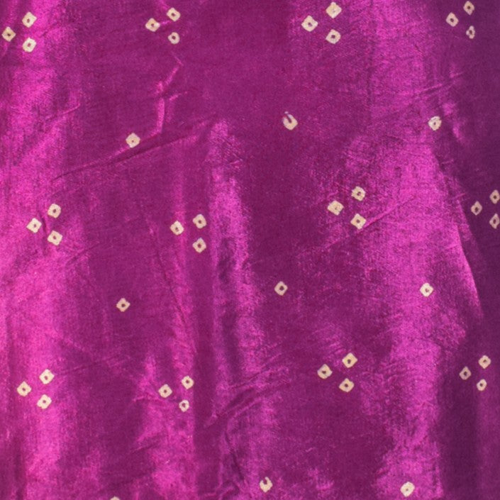 Bandhej [ Tie-Dye] Mashru Silk Unstitched Kurta Fabric  3.00 Mtr  Length  -  SKU : HM19A02B