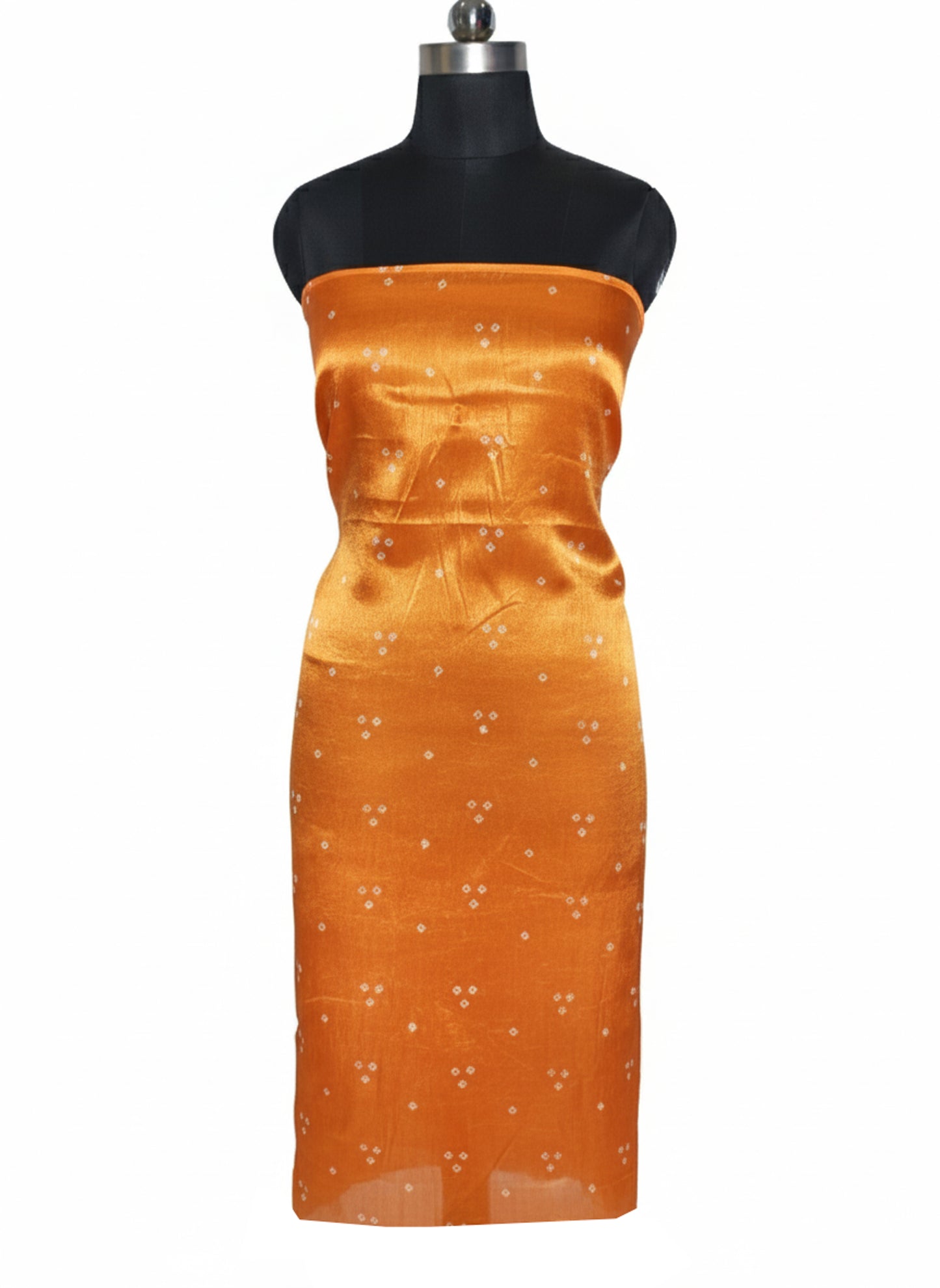 Bandhej [ Tie-Dye] Mashru Silk Unstitched Kurta Fabric  Mtr Length  2.75 Mtr  Length  -  SKU : HM12801H