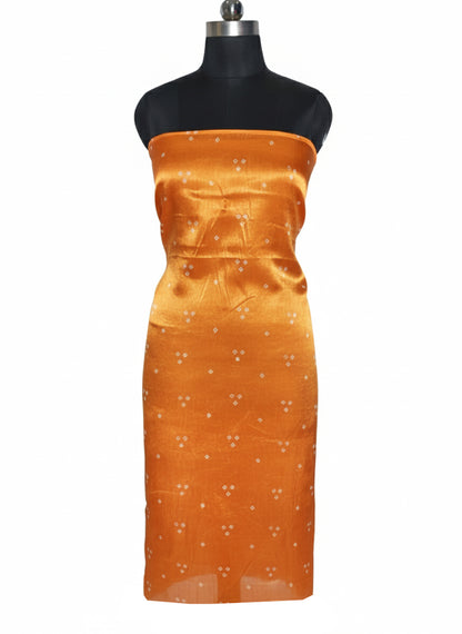 Bandhej [ Tie-Dye] Mashru Silk Unstitched Kurta Fabric  Mtr Length  2.75 Mtr  Length  -  SKU : HM12801H