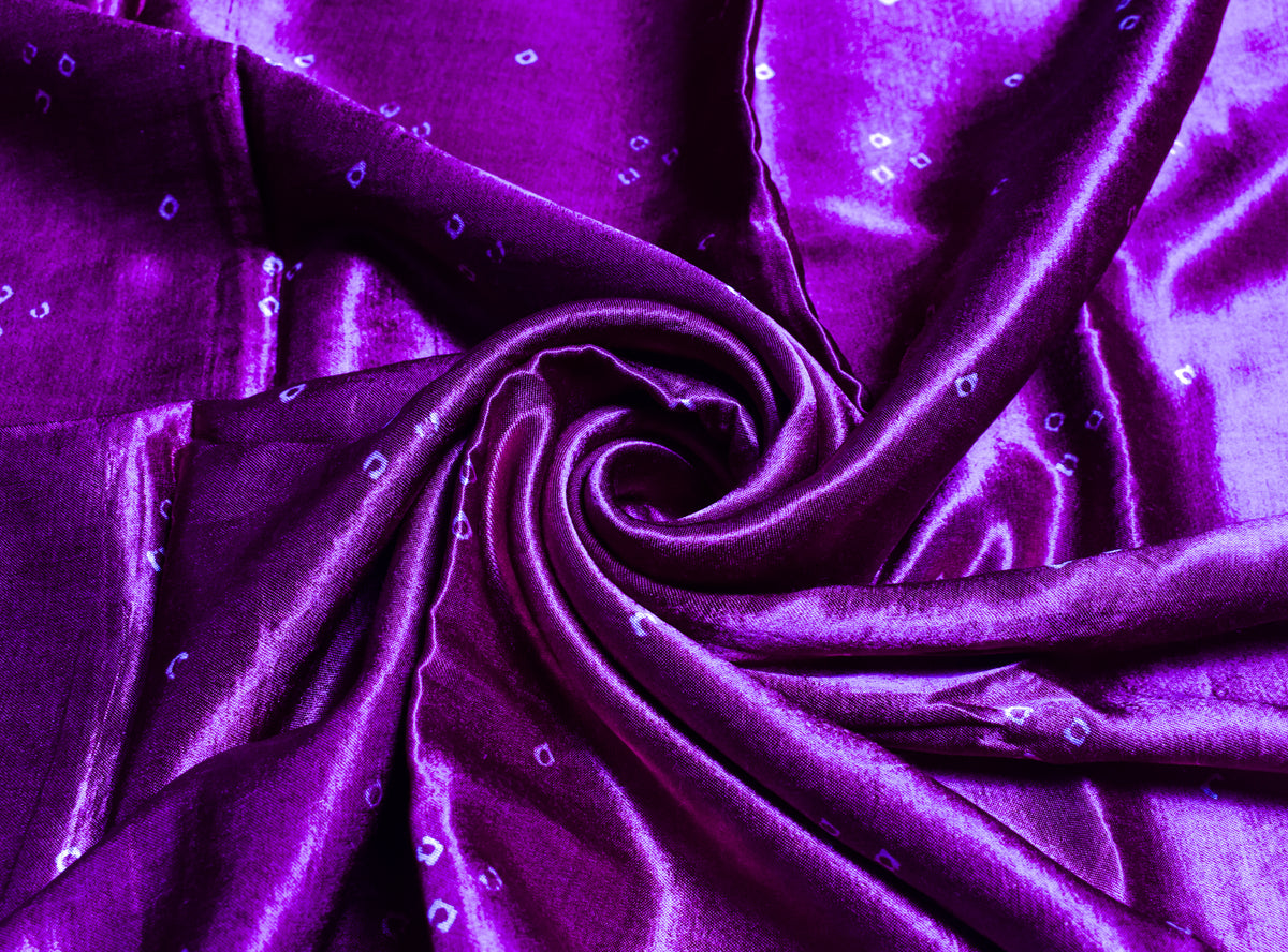 Bandhej [ Tie-Dye] Mashru Silk Unstitched Kurta Fabric  2.50 Mtr  Length  -  SKU : HM19A01M