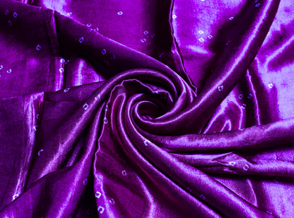 Bandhej [ Tie-Dye] Mashru Silk Unstitched Kurta Fabric  2.50 Mtr  Length  -  SKU : HM19A01M