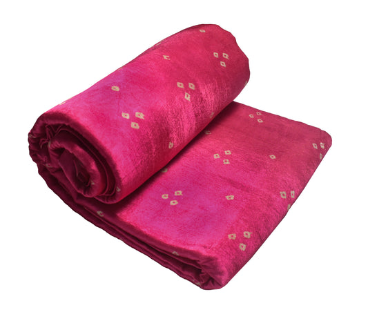 Bandhej [ Tie-Dye] Mashru Silk Unstitched Kurta Fabric   2.5 Mtr  Length  -  SKU : HM02C01C