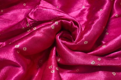 Bandhej [ Tie-Dye] Mashru Silk Unstitched Kurta Fabric   2.5 Mtr  Length  -  SKU : HM02C01C