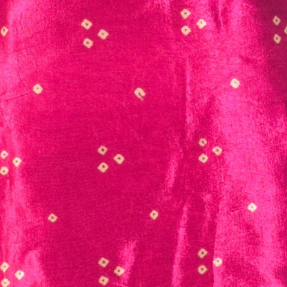 Bandhej [ Tie-Dye] Mashru Silk Unstitched Kurta Fabric  3.00 Mtr  Length  -  SKU : HM19A02K