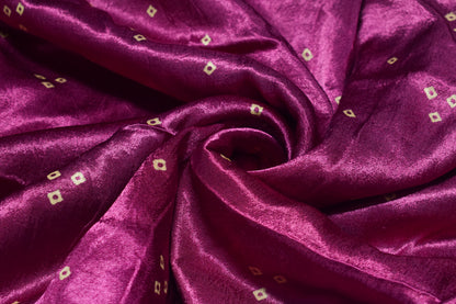 Bandhej [ Tie-Dye] Mashru Silk Unstitched Kurta Fabric   3 Mtr  Length  -  SKU : HM02C02D