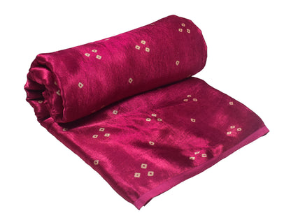 Bandhej [ Tie-Dye] Mashru Silk Unstitched Kurta Fabric  2.50 Mtr  Length  -  SKU : HM19A01A