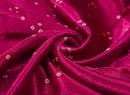 Bandhej [ Tie-Dye] Mashru Silk Unstitched Kurta Fabric  2.50 Mtr  Length  -  SKU : HM19A01A