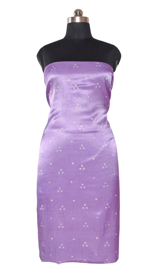 Bandhej [ Tie-Dye] Mashru Silk Unstitched Kurta Fabric   2.5 Mtr  Length  -  SKU : HM02C01E