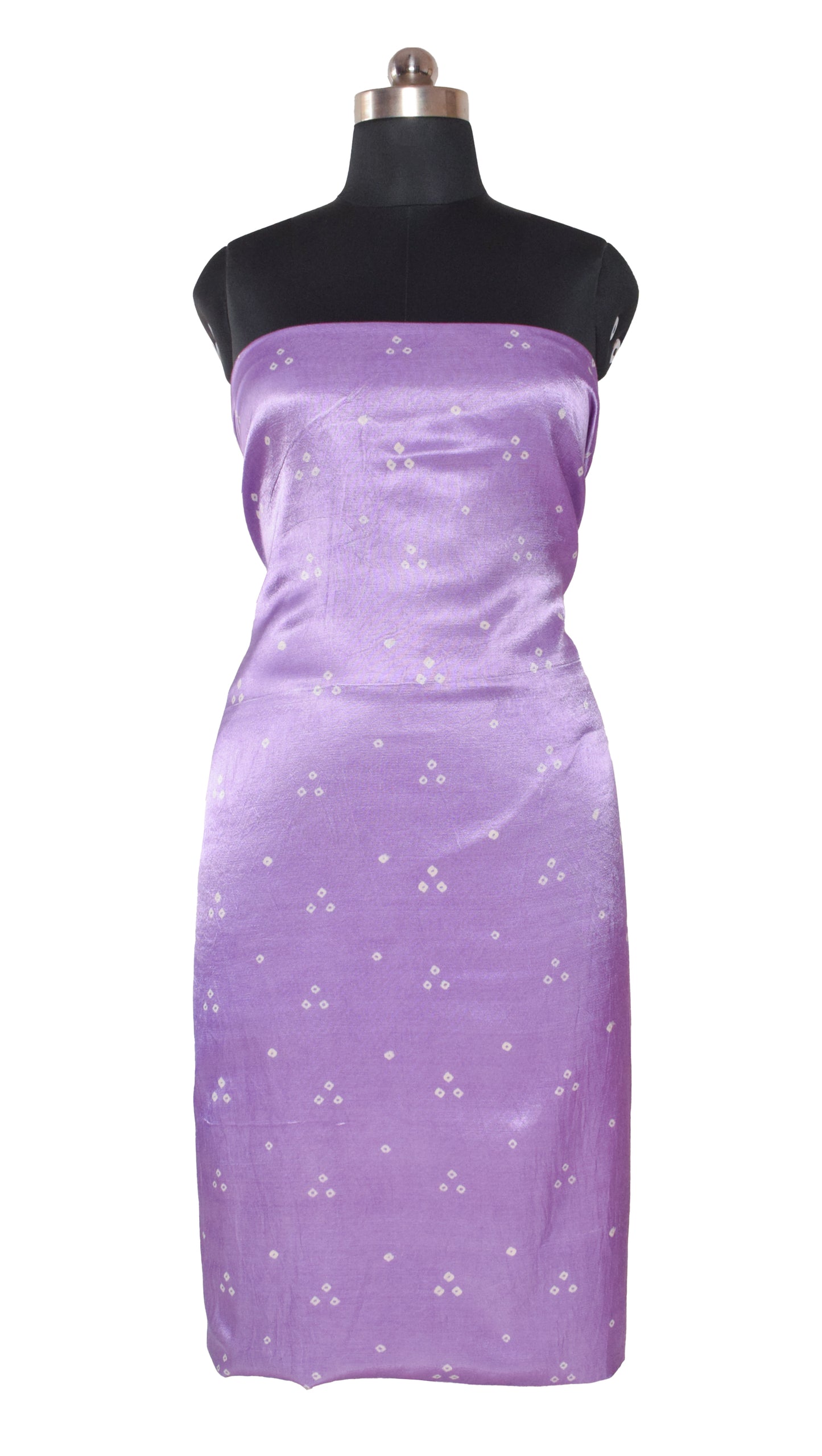 Bandhej [ Tie-Dye] Mashru Silk Unstitched Kurta Fabric   3 Mtr  Length  -  SKU : HM02C02E