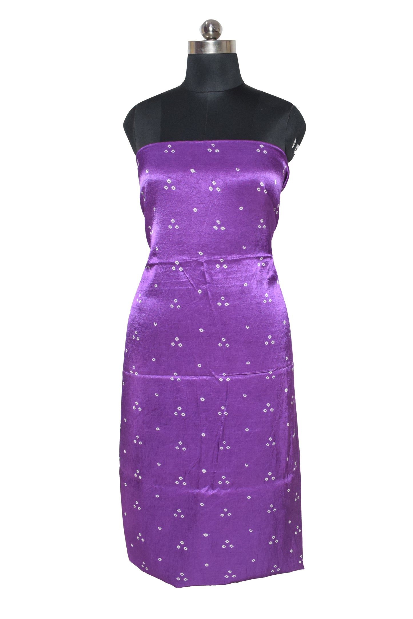 Bandhej [ Tie-Dye] Mashru Silk Unstitched Kurta Fabric   2.5 Mtr  Length  -  SKU : HM02C01F