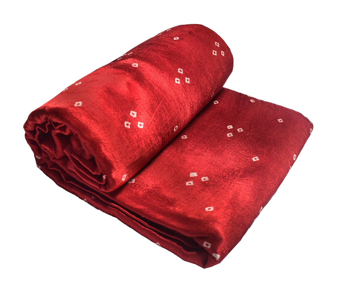 Bandhej [ Tie-Dye] Mashru Silk Unstitched Kurta Fabric  3.00 Mtr  Length  -  SKU : HM19A02N