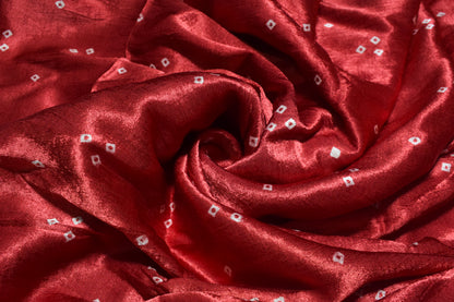 Bandhej [ Tie-Dye] Mashru Silk Unstitched Kurta Fabric  3.00 Mtr  Length  -  SKU : HM19A02N