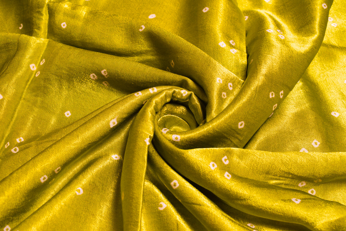 Bandhej [ Tie-Dye] Mashru Silk Unstitched Kurta Fabric  2.50 Mtr  Length  -  SKU : HM19A01G