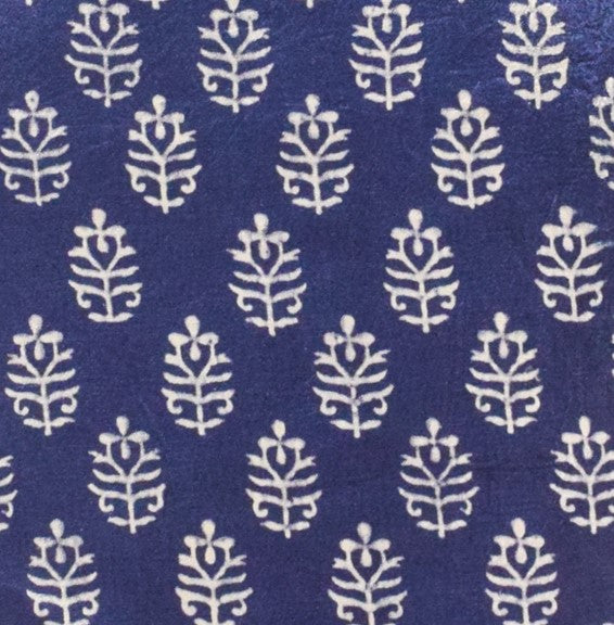 Screen Print Hand Printed Mashru Silk Unstitched Kurta Fabric    2.5 Mtr  Length  -  SKU : HM16C01L