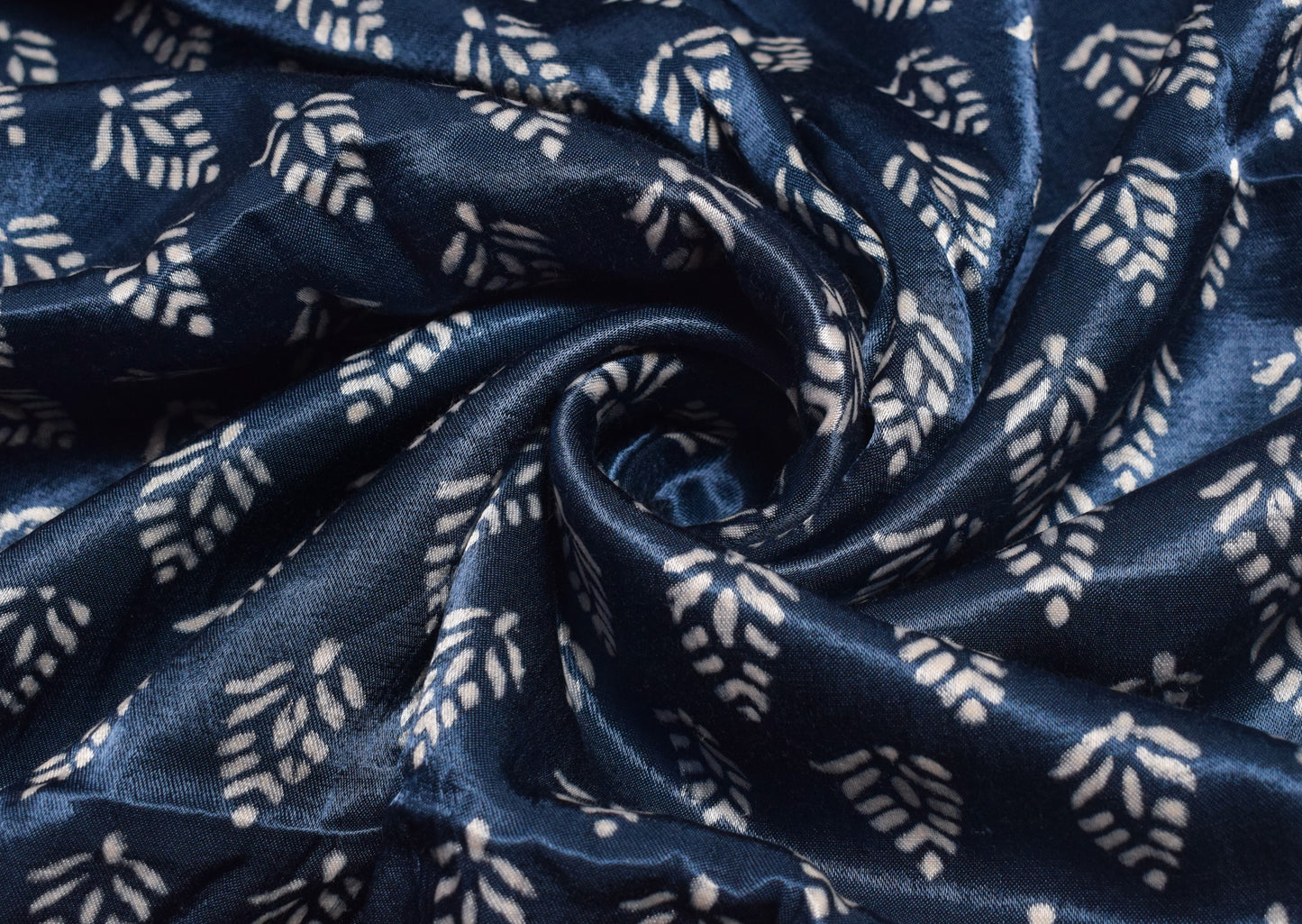 Screen Print Hand Printed Mashru Silk Unstitched Kurta Fabric    2.5 Mtr  Length  -  SKU : HM16C01F