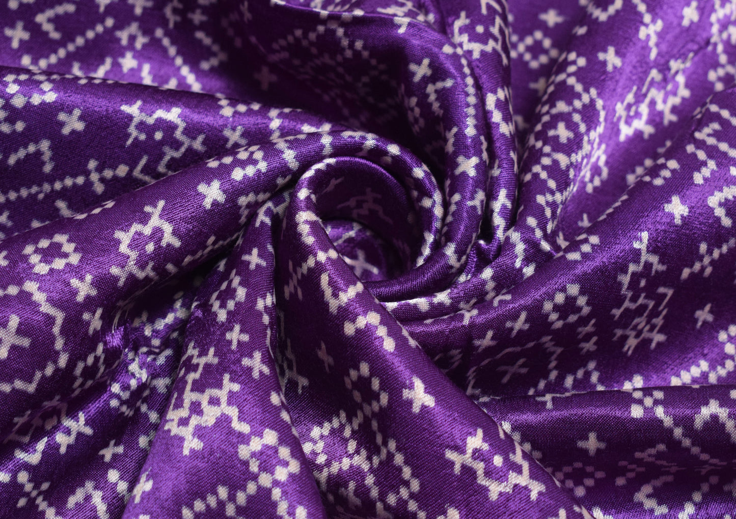 Patola Print Mashru Silk Unstitched Kurta Fabric    2.5 Mtr  Length  -  SKU : HM16C02D