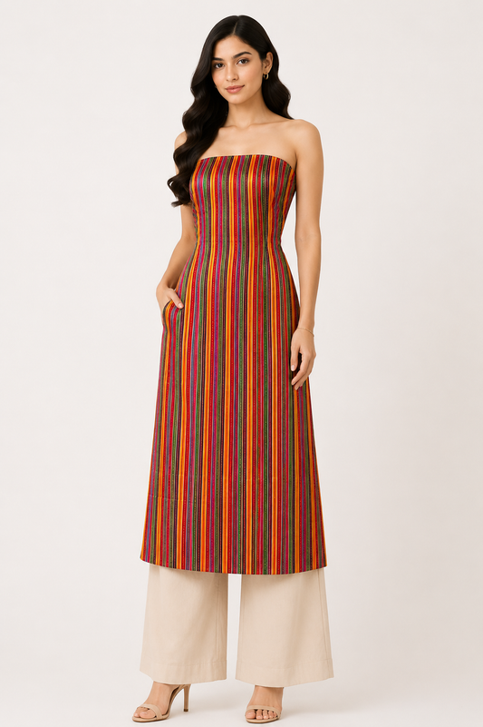 Handloom Woven Mashru Silk Handloom 36 Inch Width Unstitched Kurta Fabric  Mtr Length  2.25 Mtr  Length  -  SKU : HM21501C