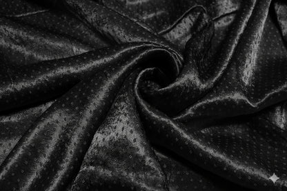 Grain [Dani] Weave Mashru Silk Unstitched Kurta Fabric   2.5 Mtr  Length  -  SKU : 0074-BKBK