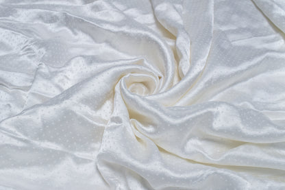 Grain [Dani] Weave Mashru Silk Unstitched Kurta Fabric   1.5 Mtr  Length  -  SKU : 0074-WHWH