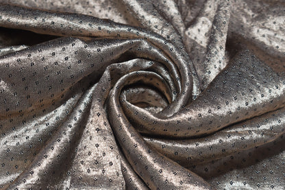 Grain [Dani] Weave Mashru Silk Unstitched Kurta Fabric   2.5 Mtr  Length  -  SKU : 0075-CRBK