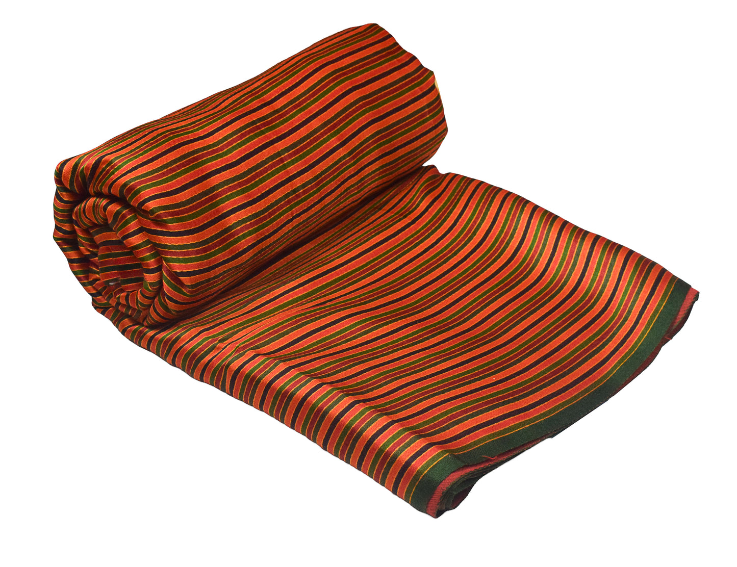 Handloom Woven Mashru Silk Handloom Fine Stripes Unstitched Kurta Fabric 36 Inch Width   3 Mtr  Length  -  SKU : HM07303A