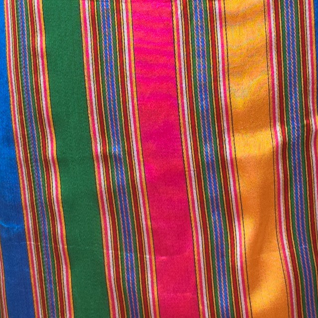 Handloom Woven Mashru Silk Handloom Fine Stripes Unstitched Kurta Fabric 36 Inch Width  2.00 Mtr  Length  -  SKU : HM30401B