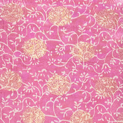 Floral Print Mashru Silk Jari Butta Unstitched Kurta Fabric   2.5 Mtr  Length  -  SKU : HM29704D