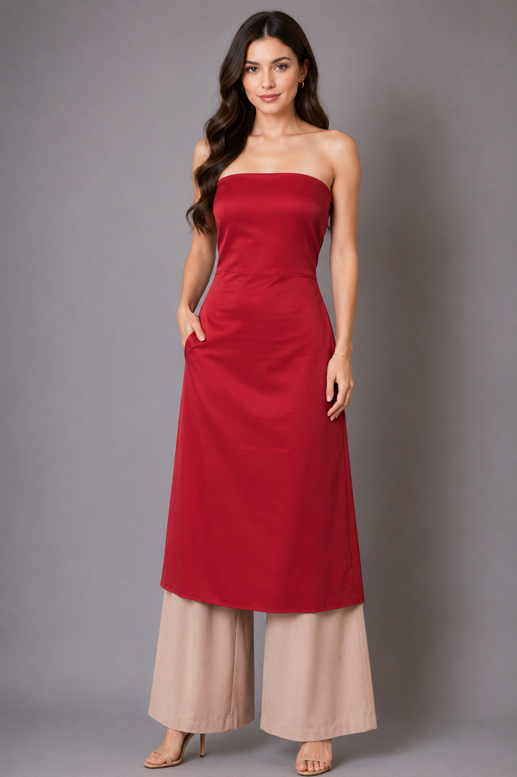 Plain Dyeing Modal Silk Unstitched Kurta Fabric   2.5 Mtr  Length  -  SKU : 0083
