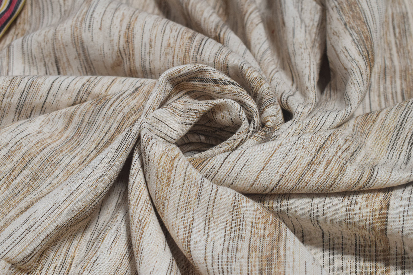 Weaving Design Fine Cotton Thread Dyeing Weaving Handloom Woven Unstitched Kurta Fabric  Mtr Length  2.5 Mtr  Length  -  SKU : DV19402A