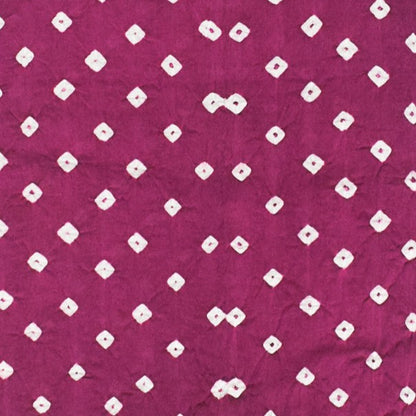 Bandhej [ Tie-Dye] Modal Silk Single Colour Bandhani Unstitched Kurta Fabric  Mtr Length  2.5 Mtr  Length  -  SKU : 0090-MGWH