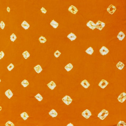 Bandhej [ Tie-Dye] Modal Silk Single Colour Bandhani Unstitched Kurta Fabric  Mtr Length  2.5 Mtr  Length  -  SKU : 0090-RUWH