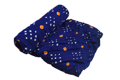 Bandhej [ Tie-Dye] Modal Silk Multi (Bandhej - Tie Dye) Unstitched Kurta Fabric  Mtr Length  2.5 Mtr  Length  -  SKU : 0091-BLYE