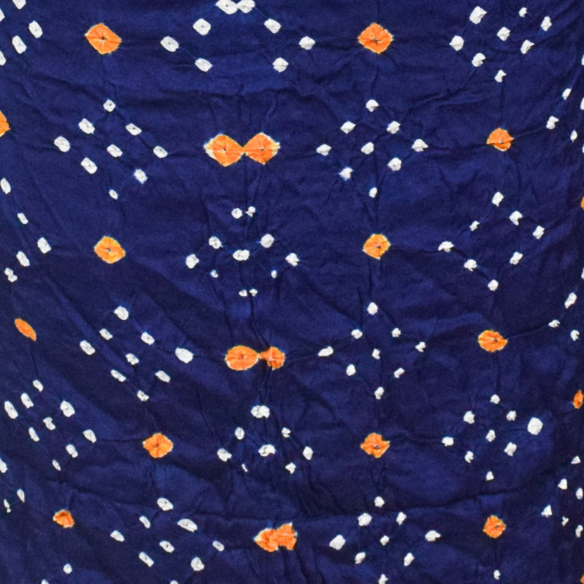 Bandhej [ Tie-Dye] Modal Silk Multi (Bandhej - Tie Dye) Unstitched Kurta Fabric  Mtr Length  2.5 Mtr  Length  -  SKU : 0091-BLYE
