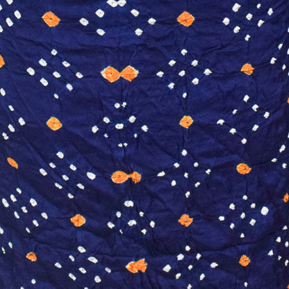 Bandhej [ Tie-Dye] Modal Silk Multi (Bandhej - Tie Dye) Unstitched Kurta Fabric  Mtr Length  2.5 Mtr  Length  -  SKU : 0091-BLYE
