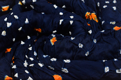 Bandhej [ Tie-Dye] Modal Silk Multi (Bandhej - Tie Dye) Unstitched Kurta Fabric  Mtr Length  2.5 Mtr  Length  -  SKU : 0091-NBYE