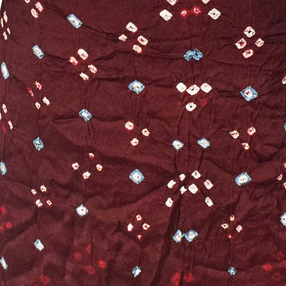 Multi (Bandhej - Tie Dye) Modal Silk Unstitched Kurta Fabric  Mtr Length  2.5 Mtr  Length  -  SKU : KH25801B
