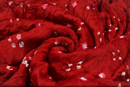 Multi (Bandhej - Tie Dye) Modal Silk Unstitched Kurta Fabric  Mtr Length  2.5 Mtr  Length  -  SKU : KH25801J
