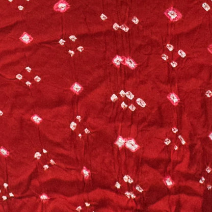Multi (Bandhej - Tie Dye) Modal Silk Unstitched Kurta Fabric  Mtr Length  2.5 Mtr  Length  -  SKU : KH25801J