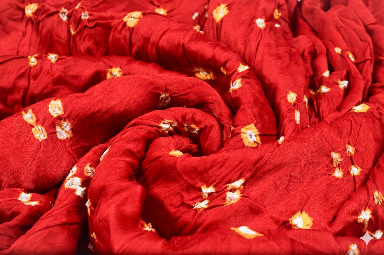 Multi (Bandhej - Tie Dye) Modal Silk Unstitched Kurta Fabric  Mtr Length  2.5 Mtr  Length  -  SKU : KH25801H