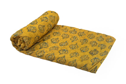 Ajrakh Cotton Natural Dye Hakoba Design Hand Block Print Unstitched Kurta Fabric  Mtr Length  1.5 Mtr  Length  -  SKU : AI06A05A