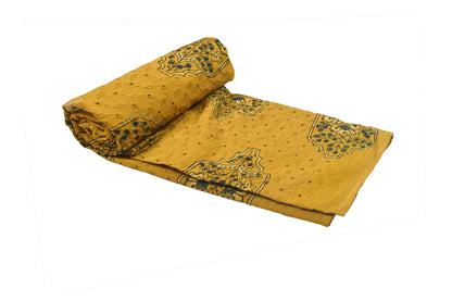 Ajrakh Cotton Natural Dye Hakoba Design Hand Block Print Unstitched Kurta Fabric  Mtr Length  2.75 Mtr  Length  -  SKU : MK12903F