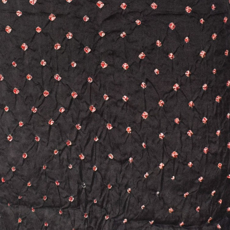 Bandhej [ Tie-Dye] Modal Silk Double Colour Unstitched Kurta Fabric  Mtr Length  2.5 Mtr  Length  -  SKU : 0097-BKRE