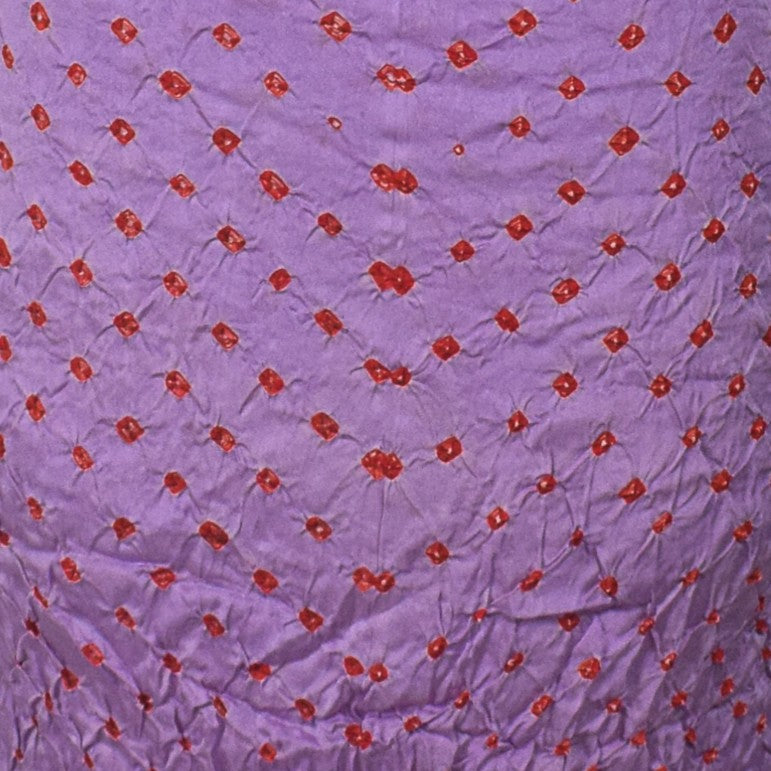 Bandhej [ Tie-Dye] Modal Silk Double Colour Unstitched Kurta Fabric  Mtr Length  2.5 Mtr  Length  -  SKU : 0097-PRRE