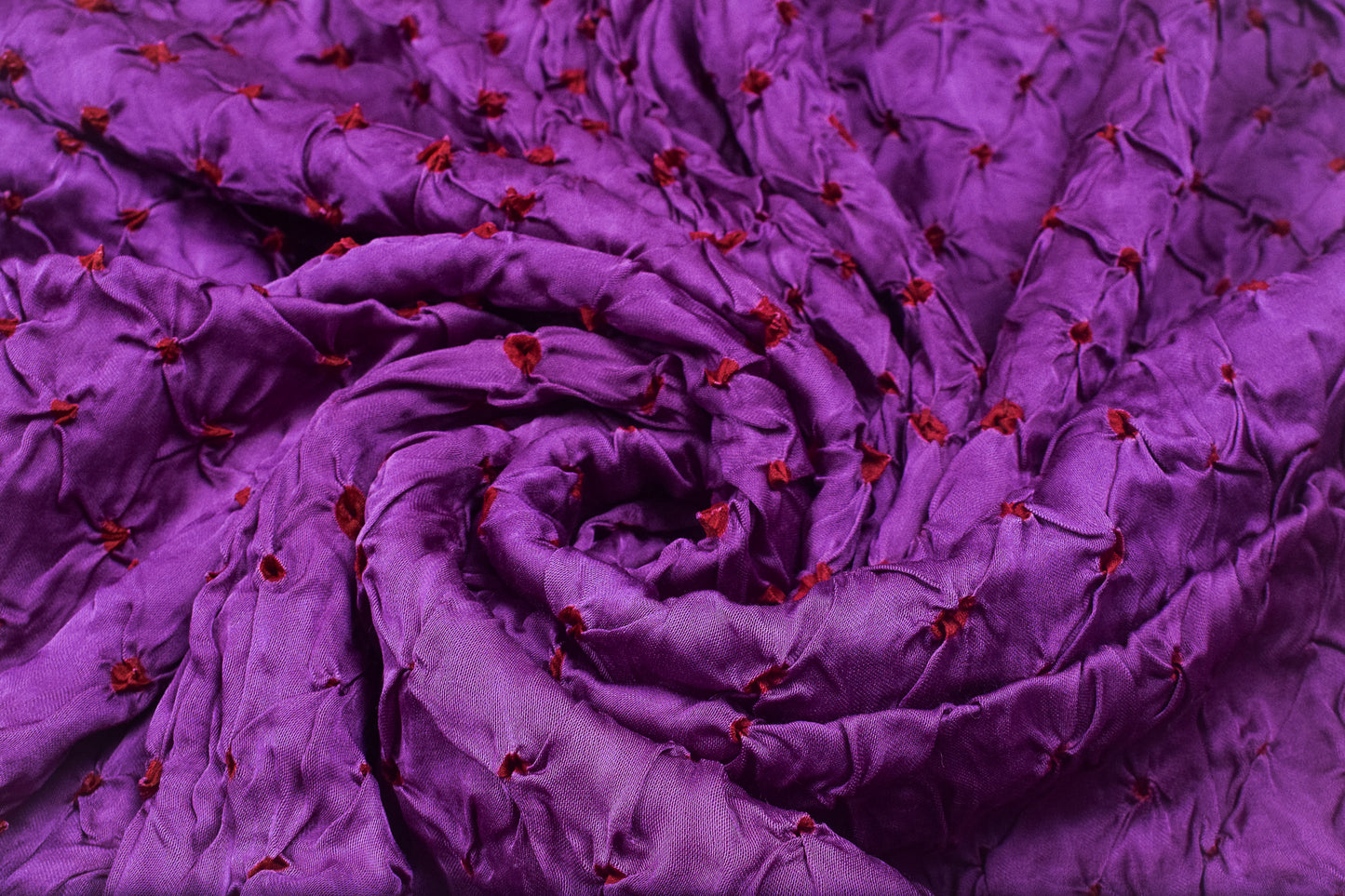 Bandhej [ Tie-Dye] Modal Silk Double Colour Unstitched Kurta Fabric  Mtr Length  2.5 Mtr  Length  -  SKU : 0097-PUMR