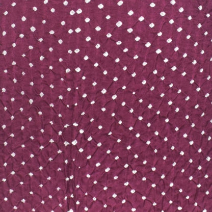 Bandhej [ Tie-Dye] Gaji Silk Single Colour Bandhani Unstitched Kurta Fabric  3.00 Mtr  Length  -  SKU : KH14801F