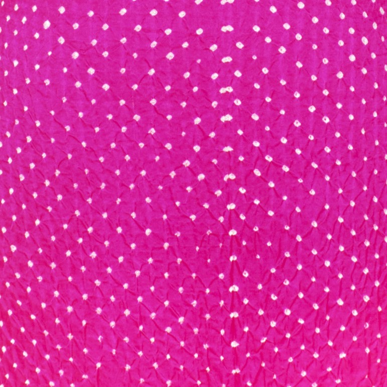 Bandhej [ Tie-Dye] Gaji Silk Single Colour Bandhani Unstitched Kurta Fabric  2.50 Mtr  Length  -  SKU : KH14801A
