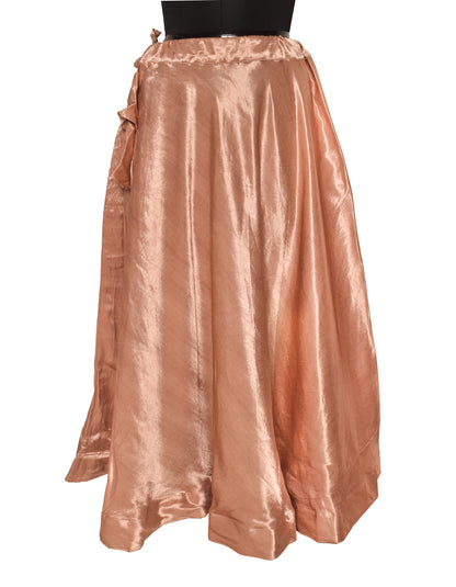 Plain Dying Mashru Silk Garba Skirt    -  SKU: EK13901C