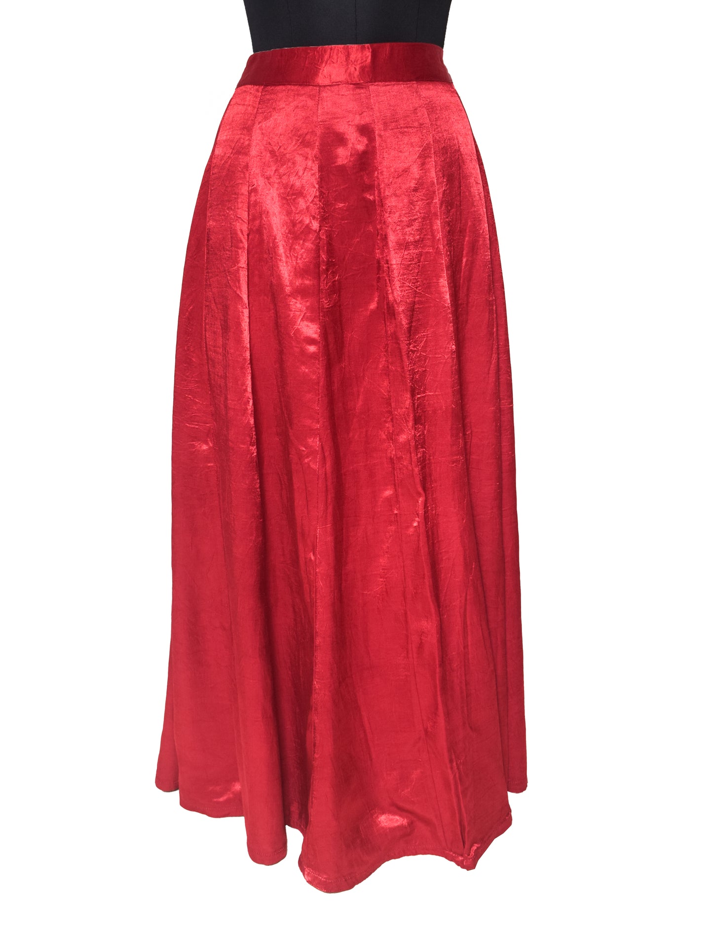 Plain Dying Mashru Silk Garba Skirt    -  SKU: GG16913A