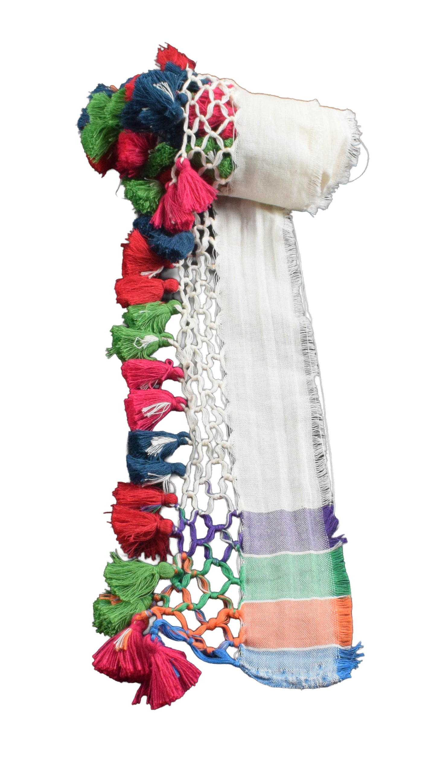 Plain Dyeing Cotton Hand Woven Handwork Border  - 1.2 Mtr Length    -  SKU : BM22901A